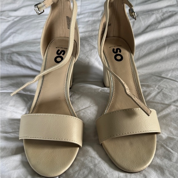 SO Nude Block Heel Sandals – Size 7.5 - Picture 11 of 11